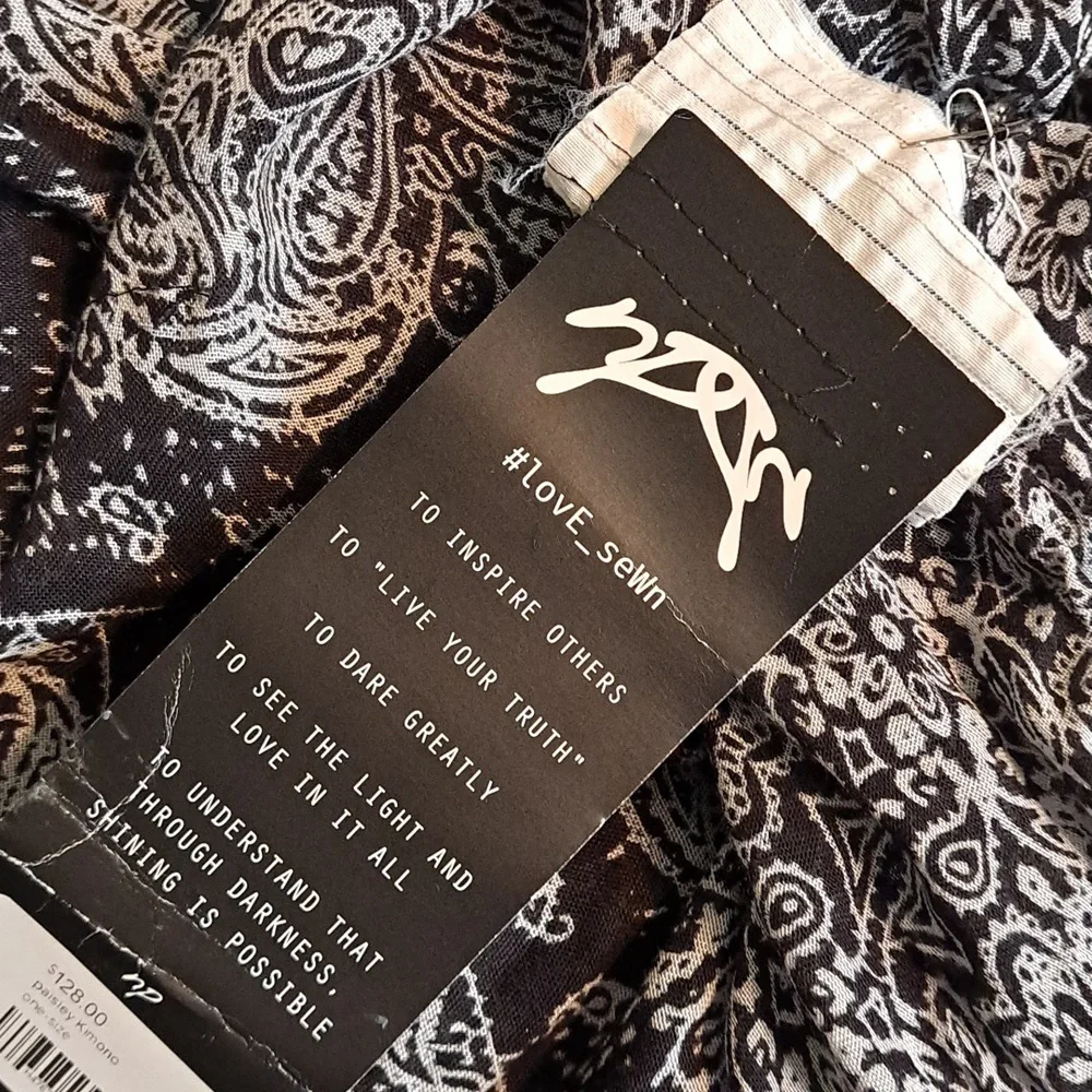 Nicole Paloma Hand Sewn Kamona Cardigan Duster New - Picture 8 of 10